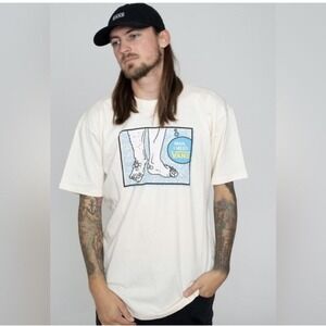 Vans Reversible Cream Colored Stranger Things Colab Reversible Oversize Tshirt L